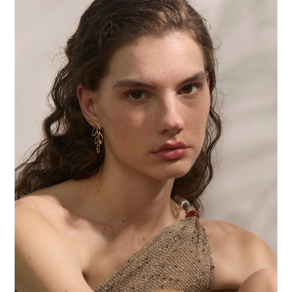 Brinco Vita Mia Banhado em Ouro 18K