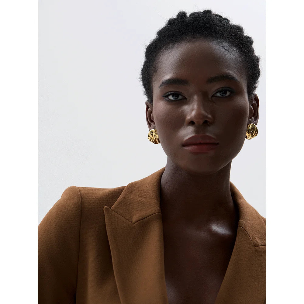 Brinco Aria Banhado em Ouro 18K