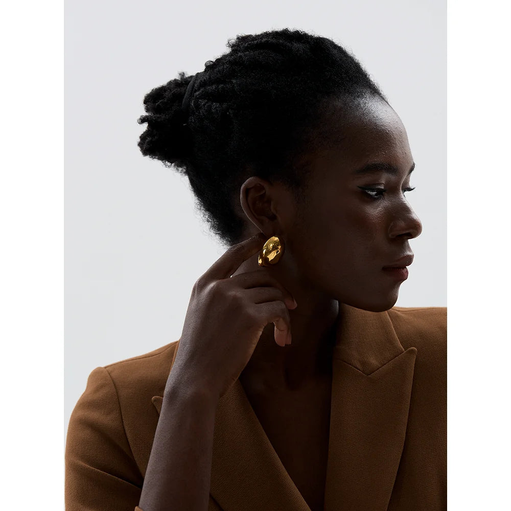 Brinco Luzia Banhado em Ouro 18K