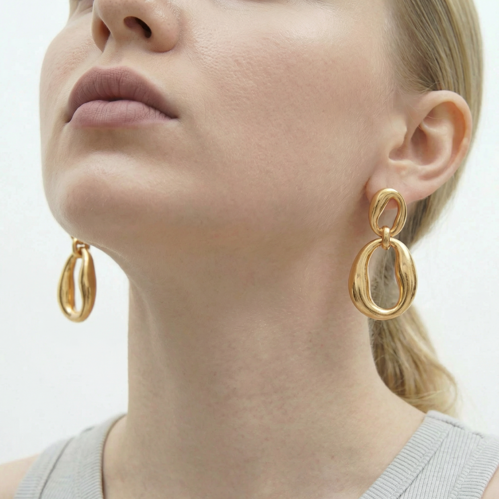 Brinco Fiorenza d’Oro Banhado em Ouro 18K