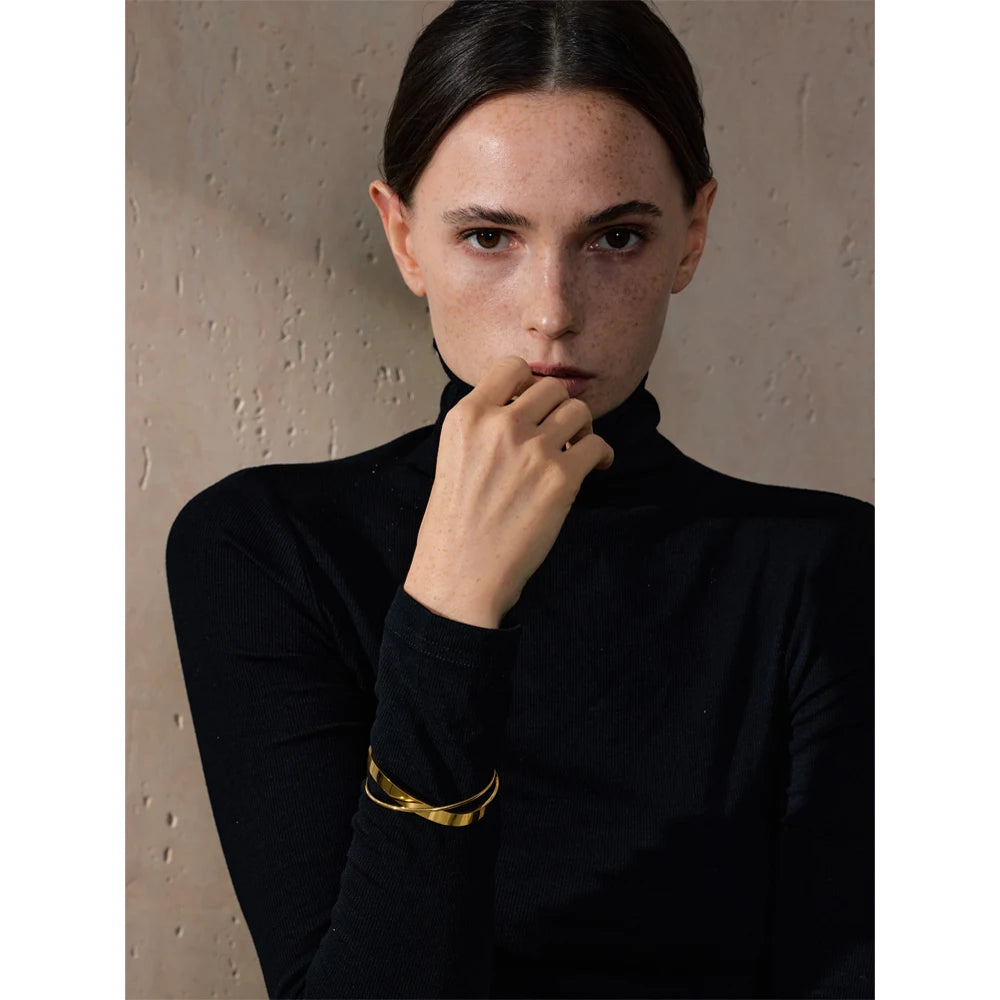 Bracelete Petra Banhado em Ouro 18K