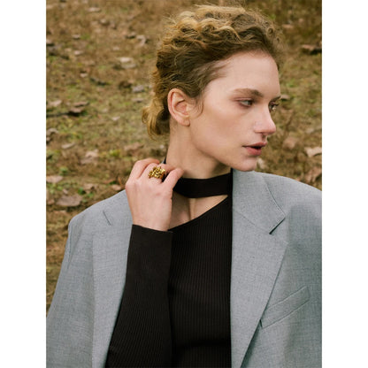 Anel Candence Banhado em Ouro 18K