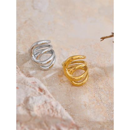 Anel Myrelle  Banhado em Ouro 18K