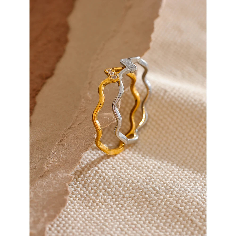 Anel Kaelis Banhado em Ouro 18K