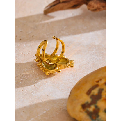 Anel Zorya Banhado em Ouro 18K