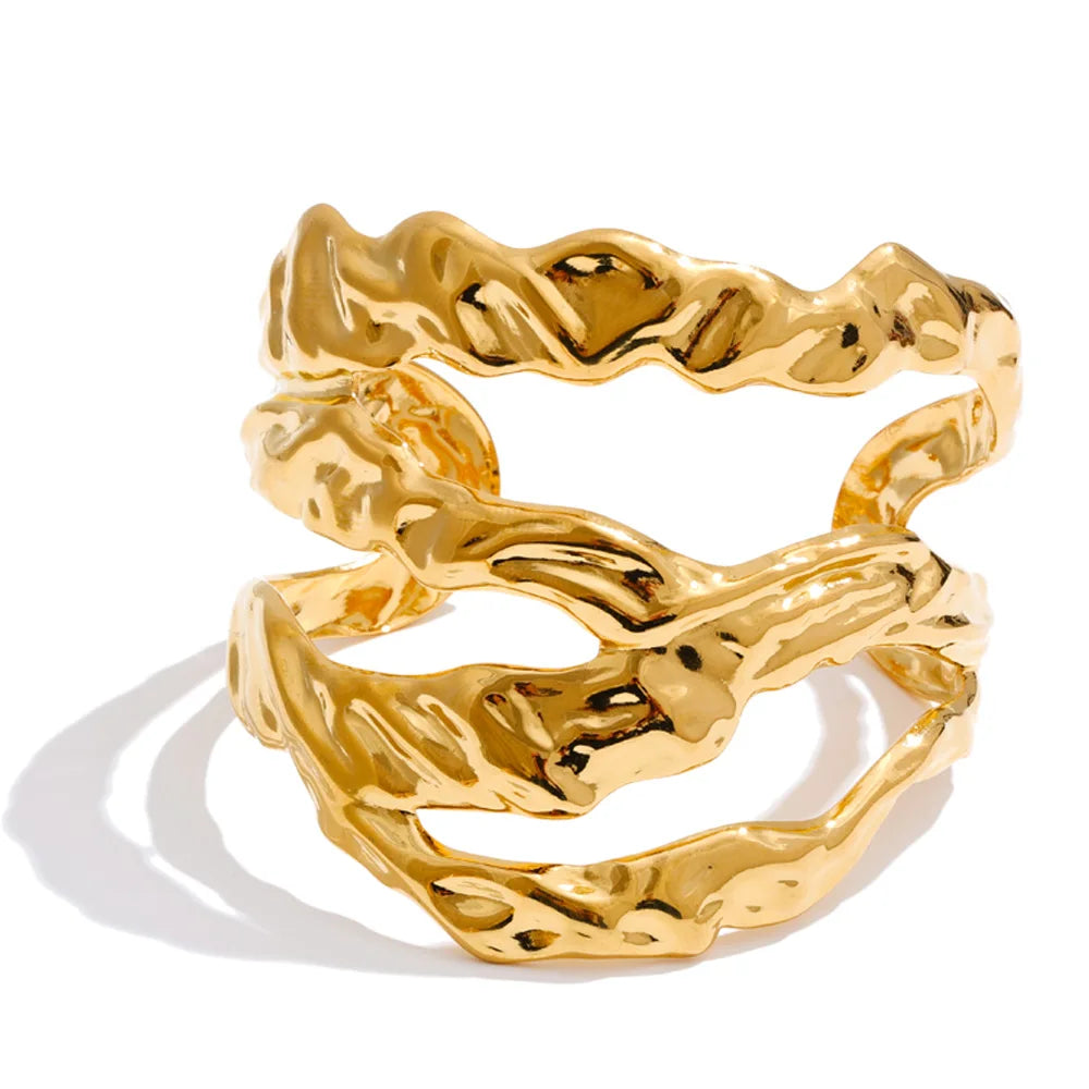 Bracelete Leggera Banhado em Ouro 18K