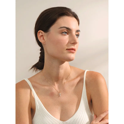 Colar Cruz Banhado em Ouro 18K