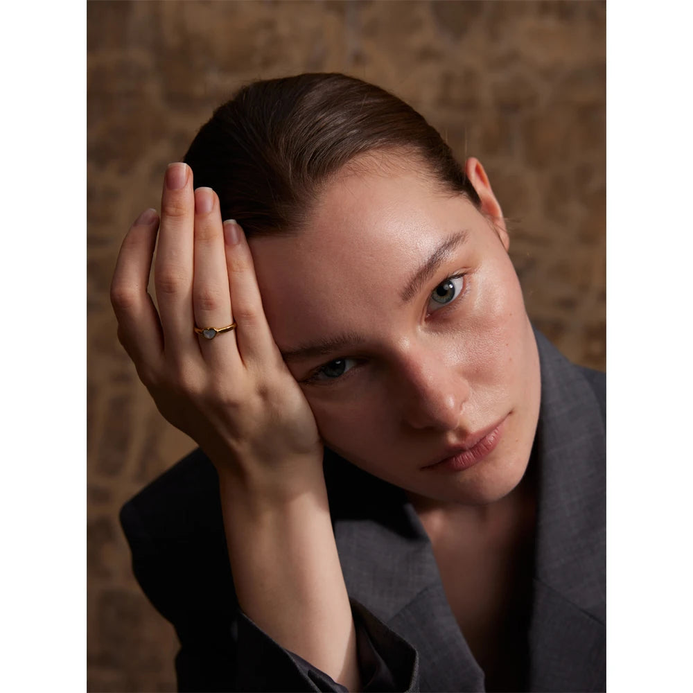 Anel Luvéa Banhado em Ouro 18K