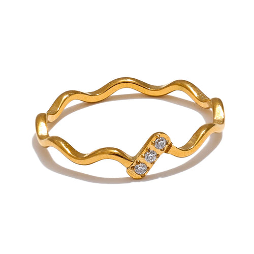 Anel Kaelis Banhado em Ouro 18K