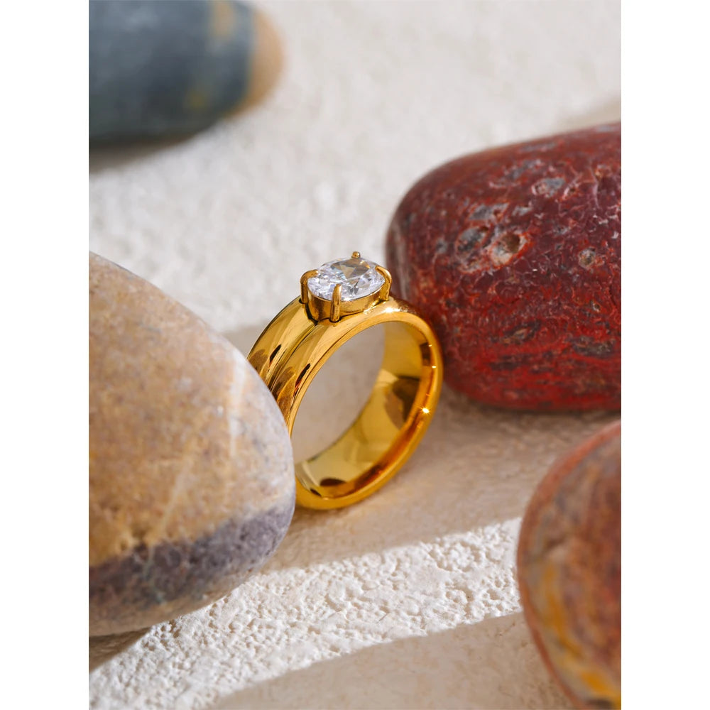 Anel Candence Banhado em Ouro 18K