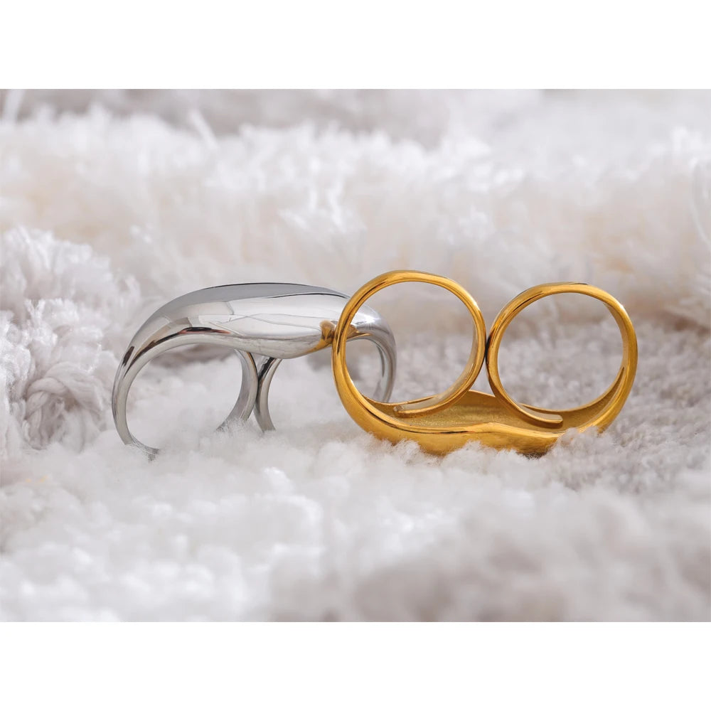 Anel Goccia Banhado em Ouro 18K