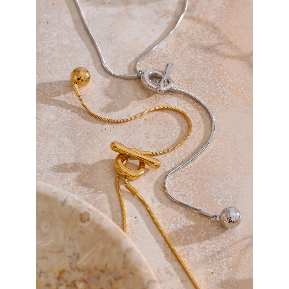 Colar Améline Banhado em Ouro 18K