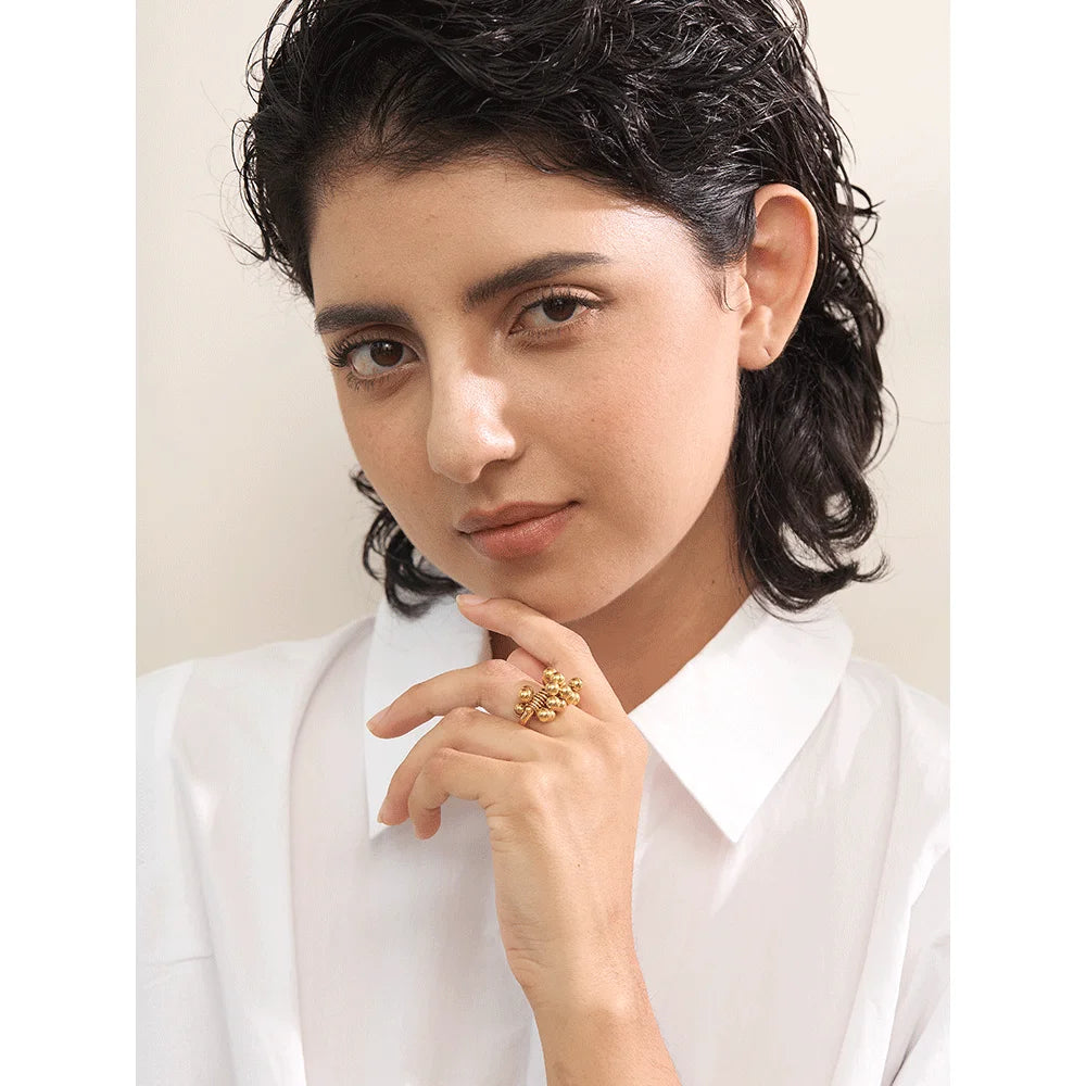 Anel Nuvola Banhado em Ouro 18K