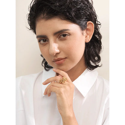 Anel Nuvola Banhado em Ouro 18K