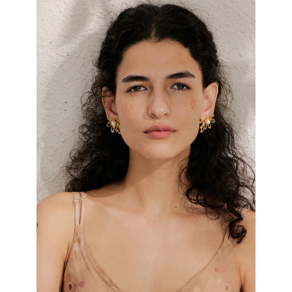 Brinco Senza Banhado em Ouro 18K