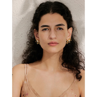 Brinco Senza Banhado em Ouro 18K