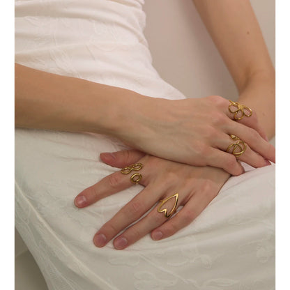 Anel Kalyne Banhado em Ouro 18K