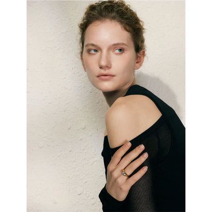 Anel Giorgina Banhado em Ouro 18K