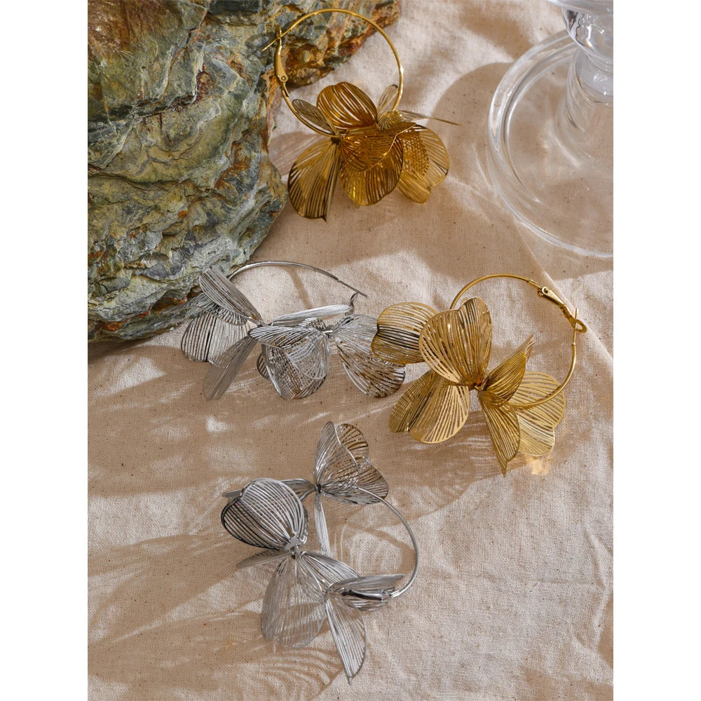 Brinco Lunare Banhado em Ouro 18K