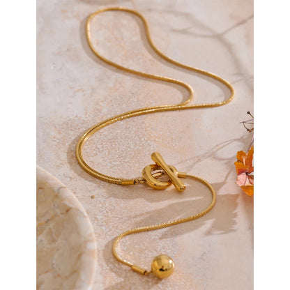 Colar Améline Banhado em Ouro 18K