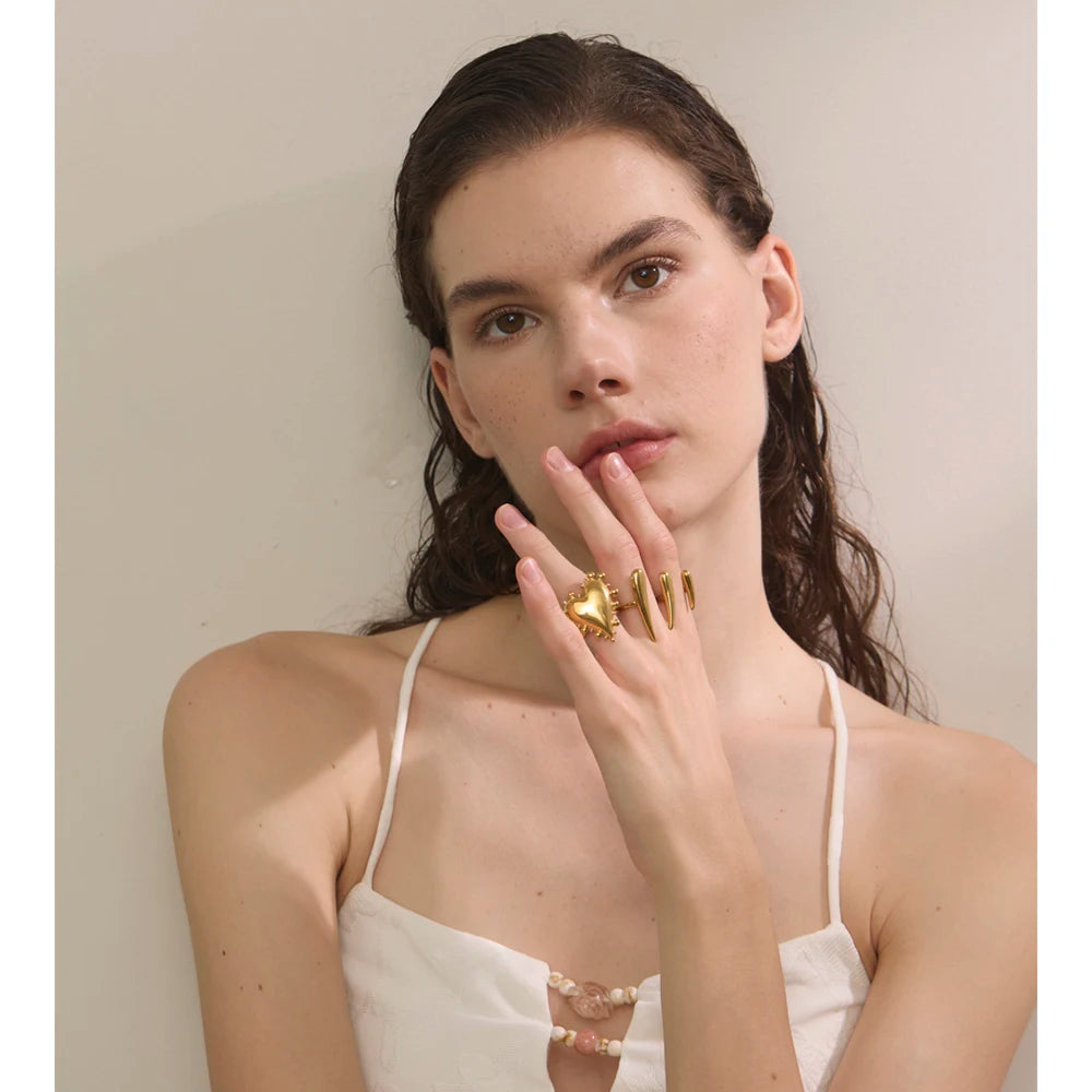 Anel Zorya Banhado em Ouro 18K