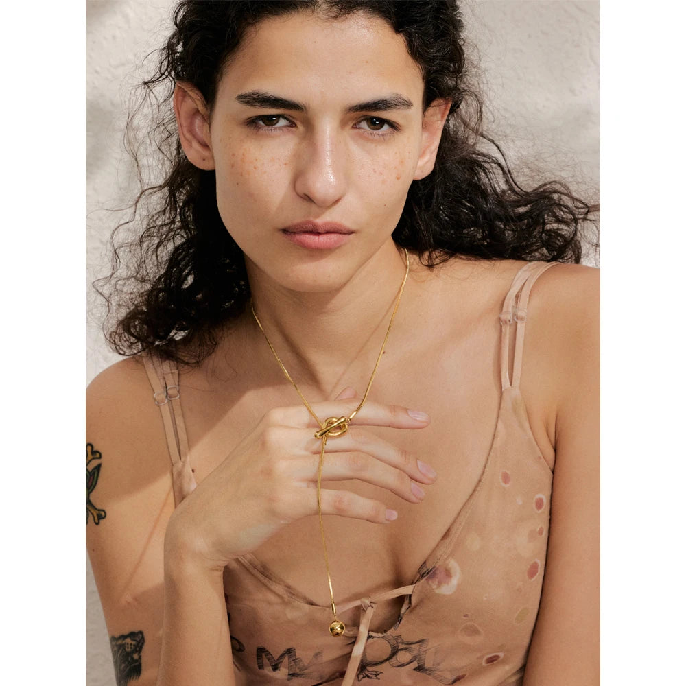 Colar Améline Banhado em Ouro 18K