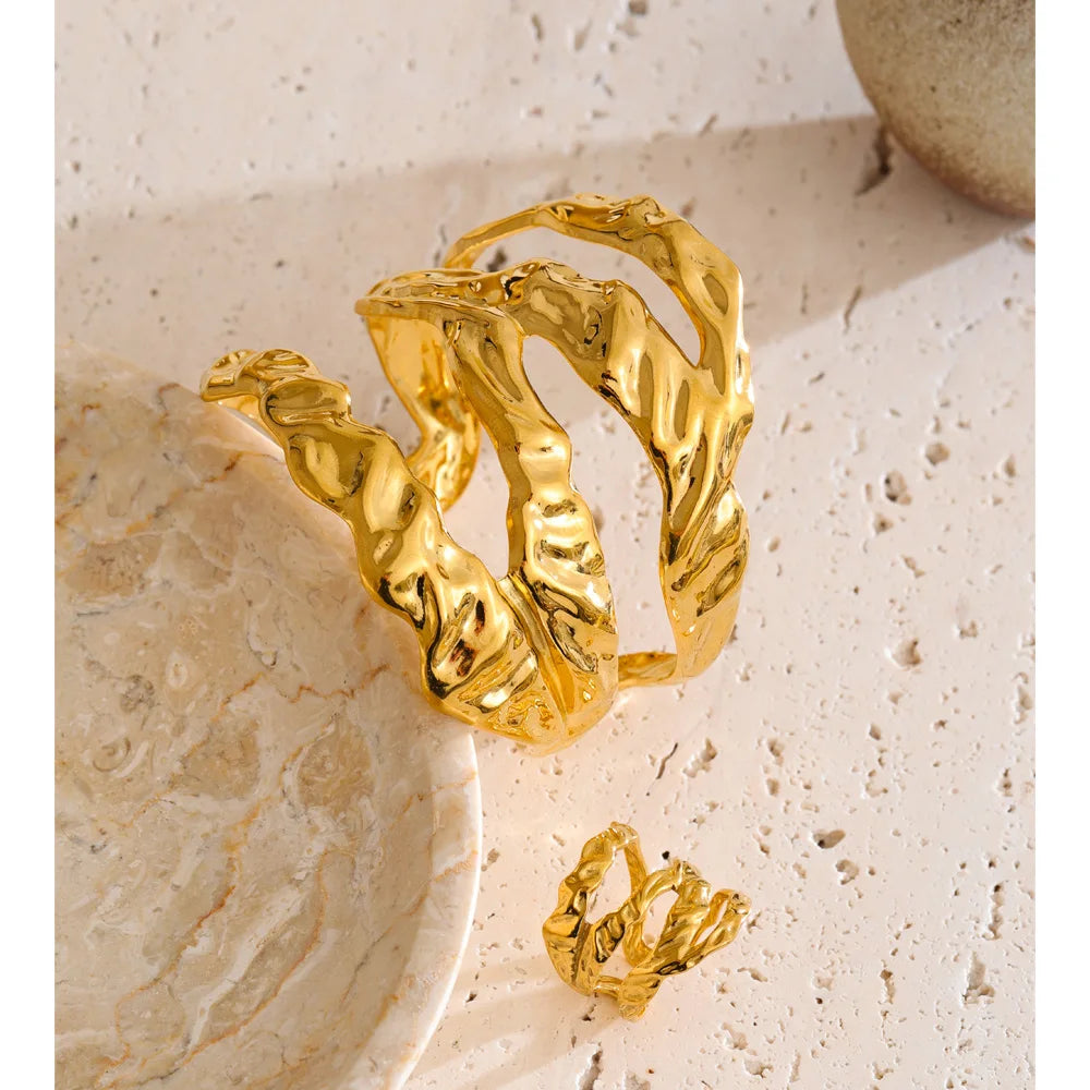 Bracelete Leggera Banhado em Ouro 18K