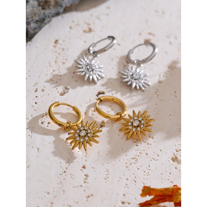 Brinco Raggiante Banhado em Ouro 18K