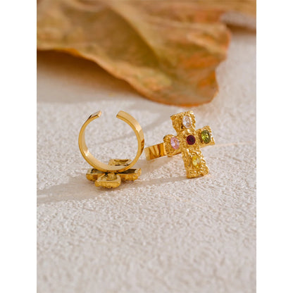 Anel Astro Banhado em Ouro 18K