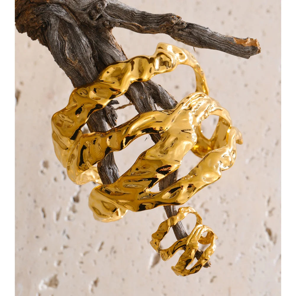 Bracelete Leggera Banhado em Ouro 18K