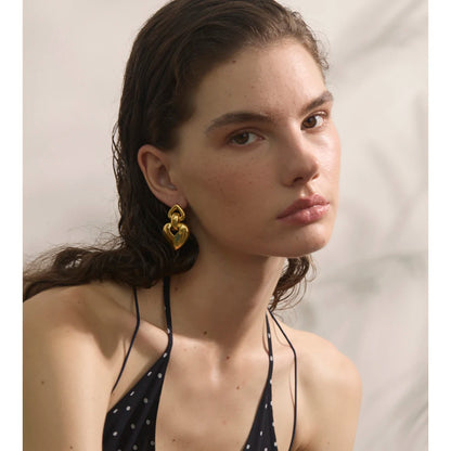 Brinco Carissima Banhado em Ouro 18K