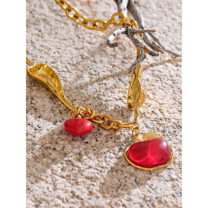 Colar Apple Banhado em Ouro 18K