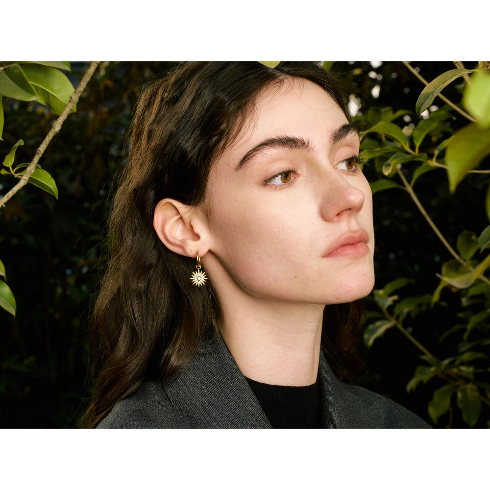 Brinco Raggiante Banhado em Ouro 18K