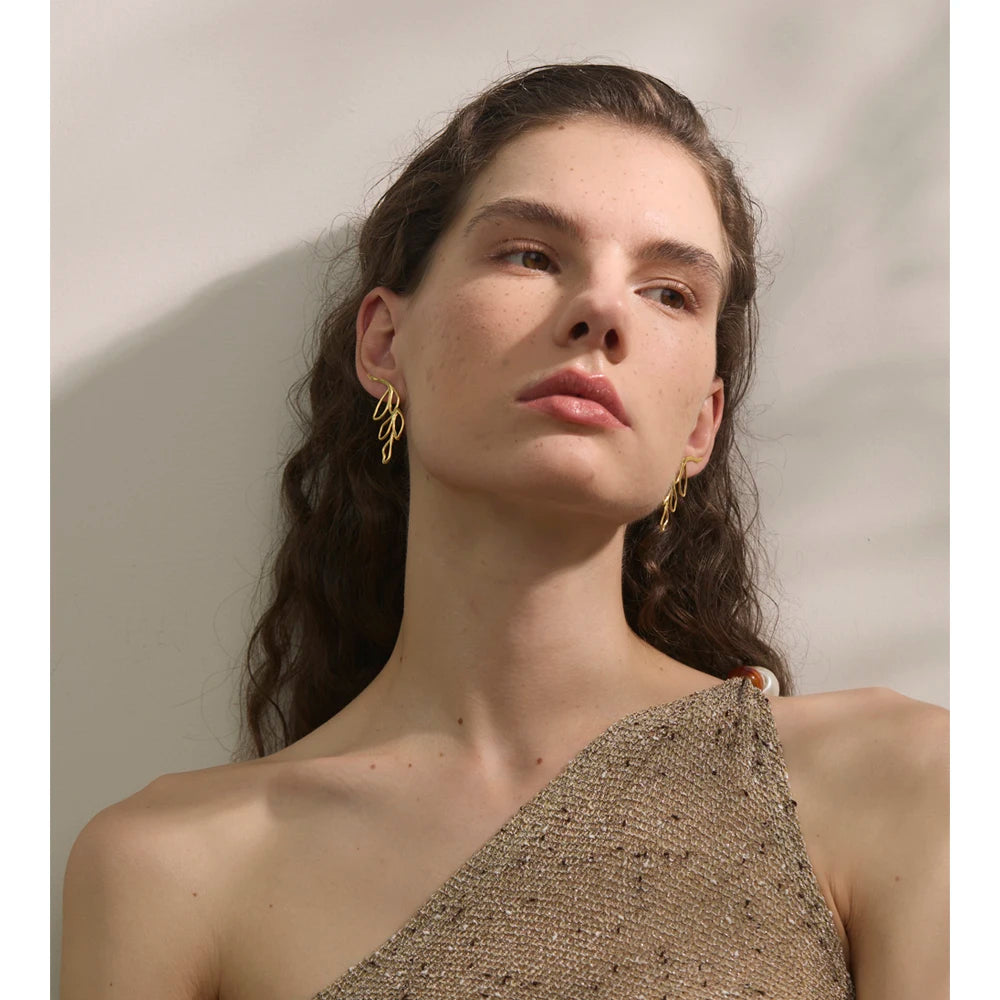 Brinco Vita Mia Banhado em Ouro 18K