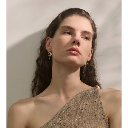 Brinco Vita Mia Banhado em Ouro 18K