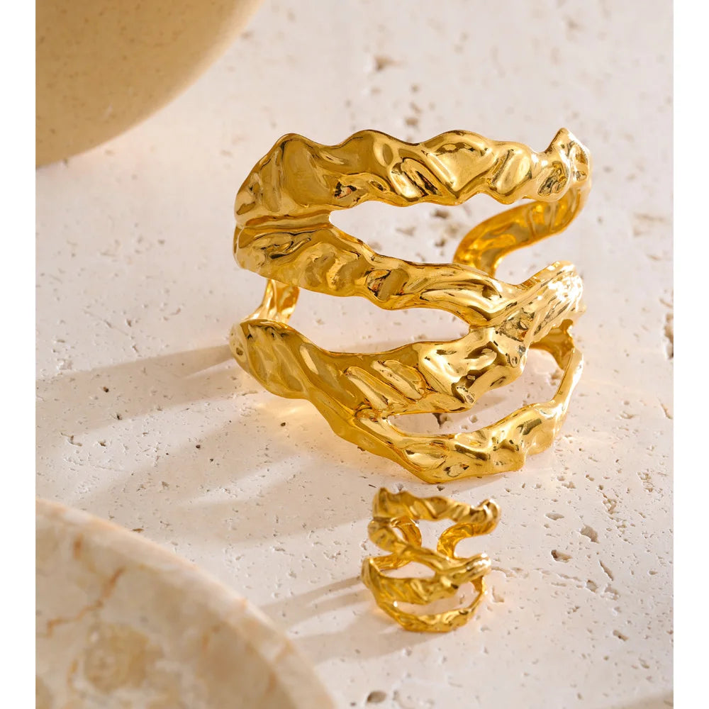 Bracelete Leggera Banhado em Ouro 18K