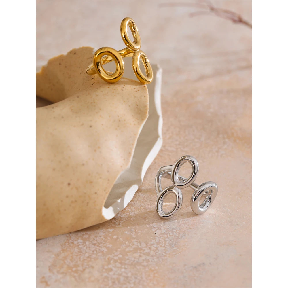 Anel Kalyne Banhado em Ouro 18K