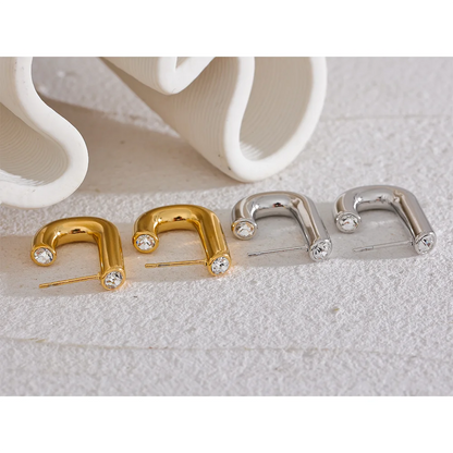 Brinco Emozione Banhado em Ouro 18K