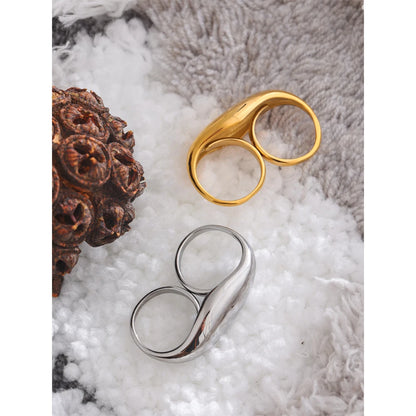 Anel Goccia Banhado em Ouro 18K