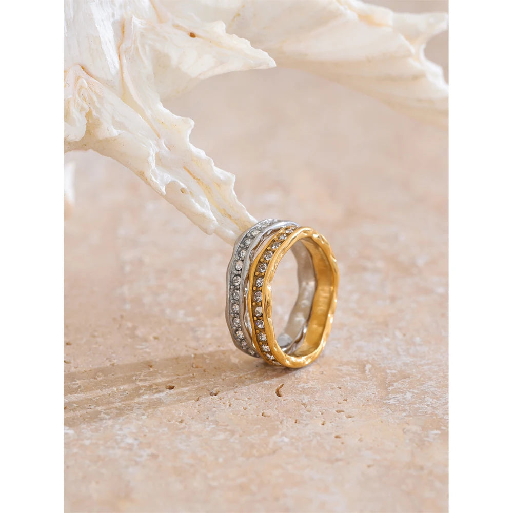 Anel Elysant Banhado em Ouro 18K