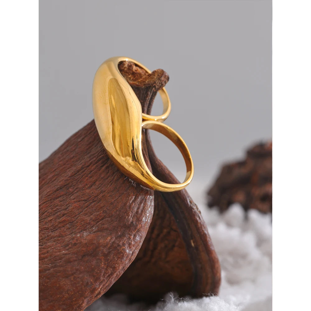 Anel Goccia Banhado em Ouro 18K