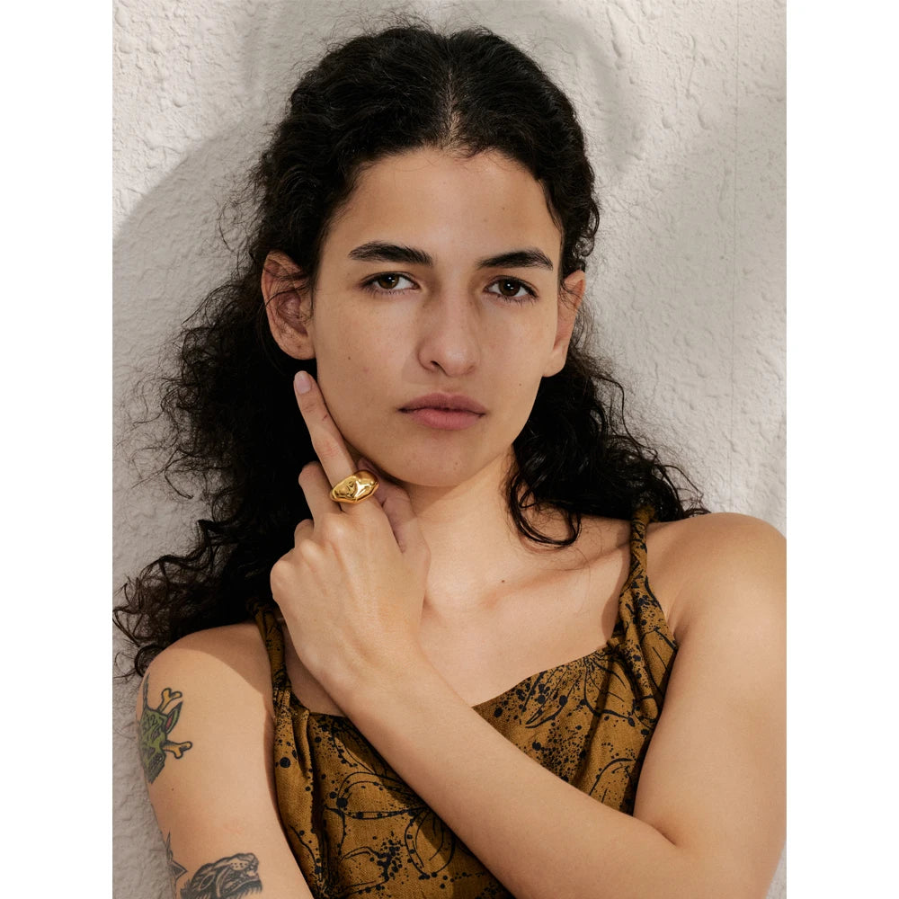 Anel Selune Banhado em Ouro 18K