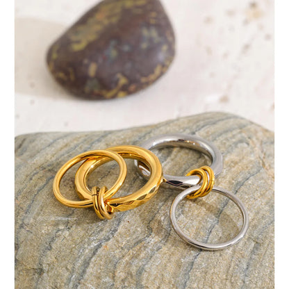 Anel Riflessa Banhado em Ouro 18K