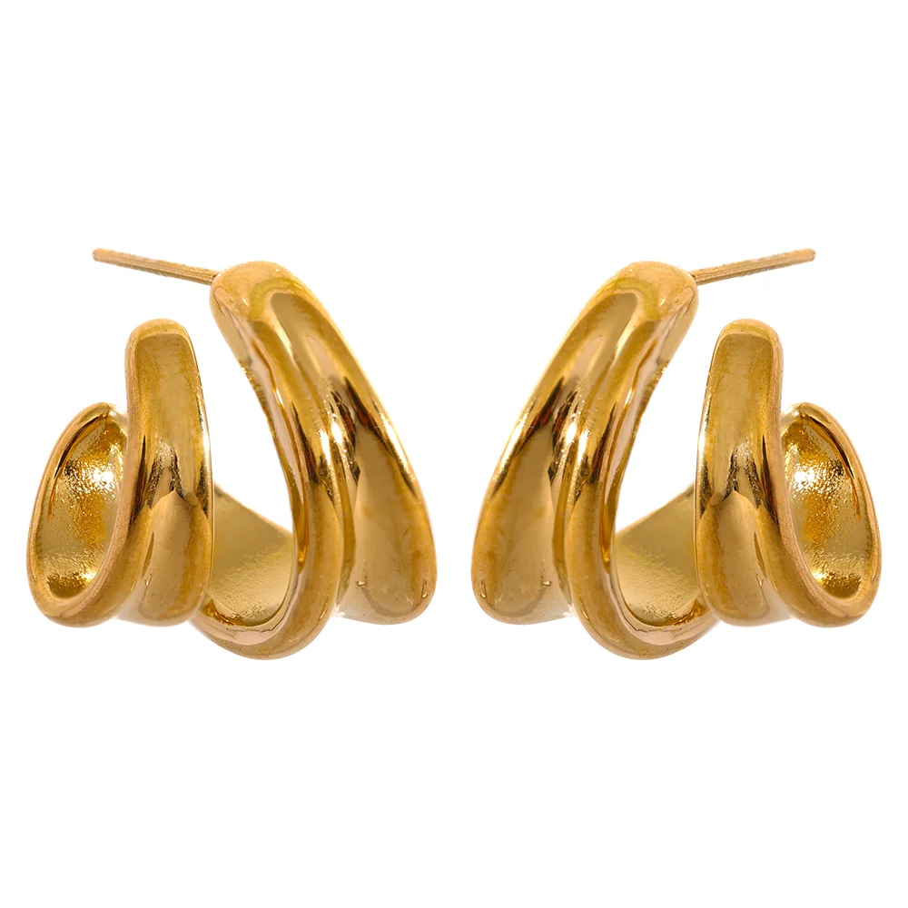 Brinco Monna Banhado em Ouro 18K