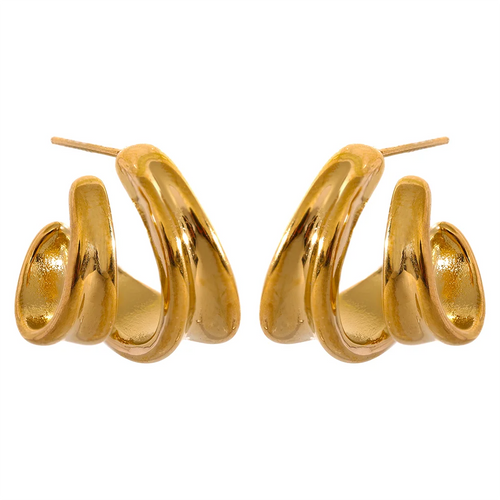 Brinco Monna Banhado em Ouro 18K